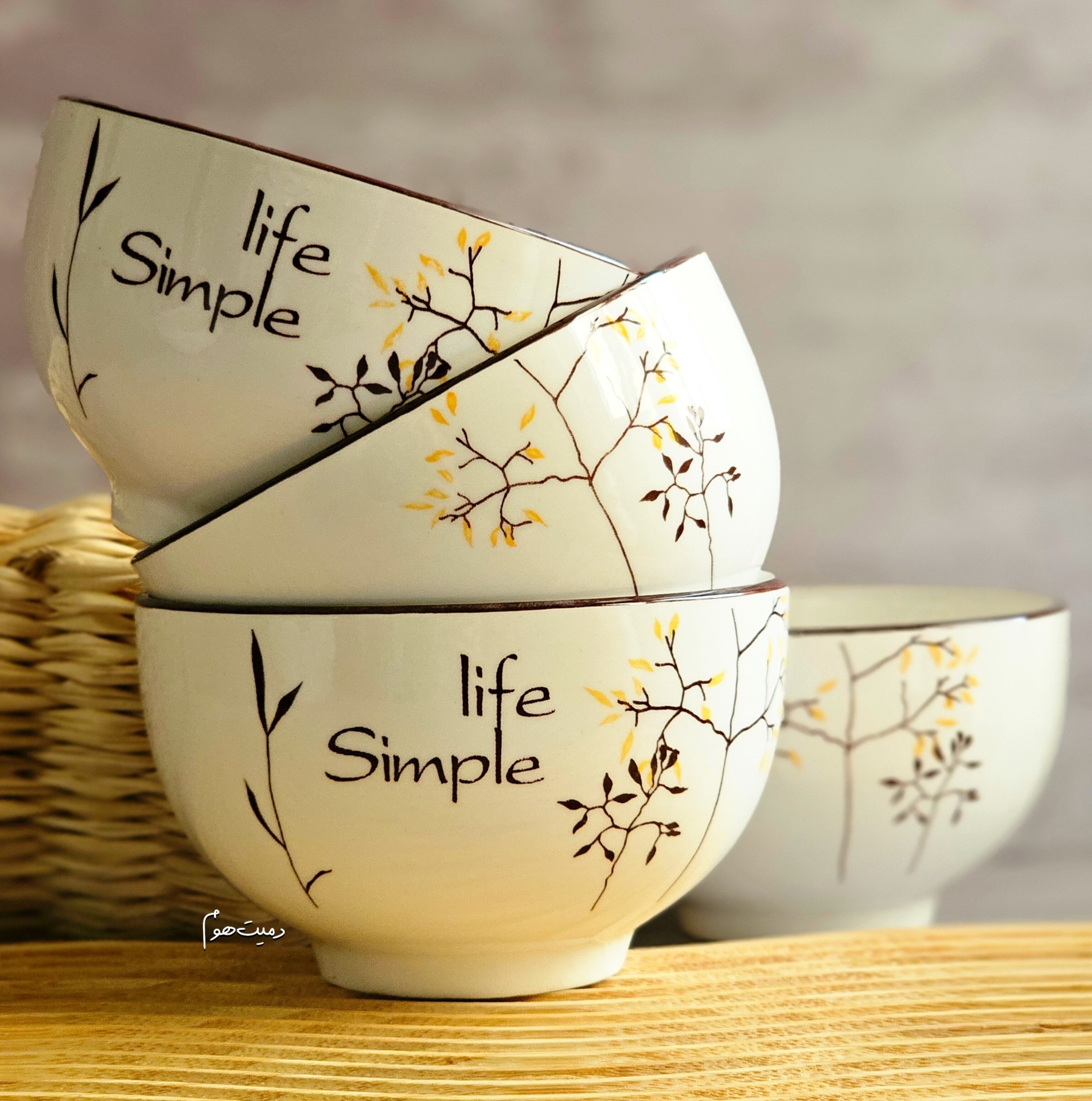  کاسه سرامیکی life Simple چهار عددی 